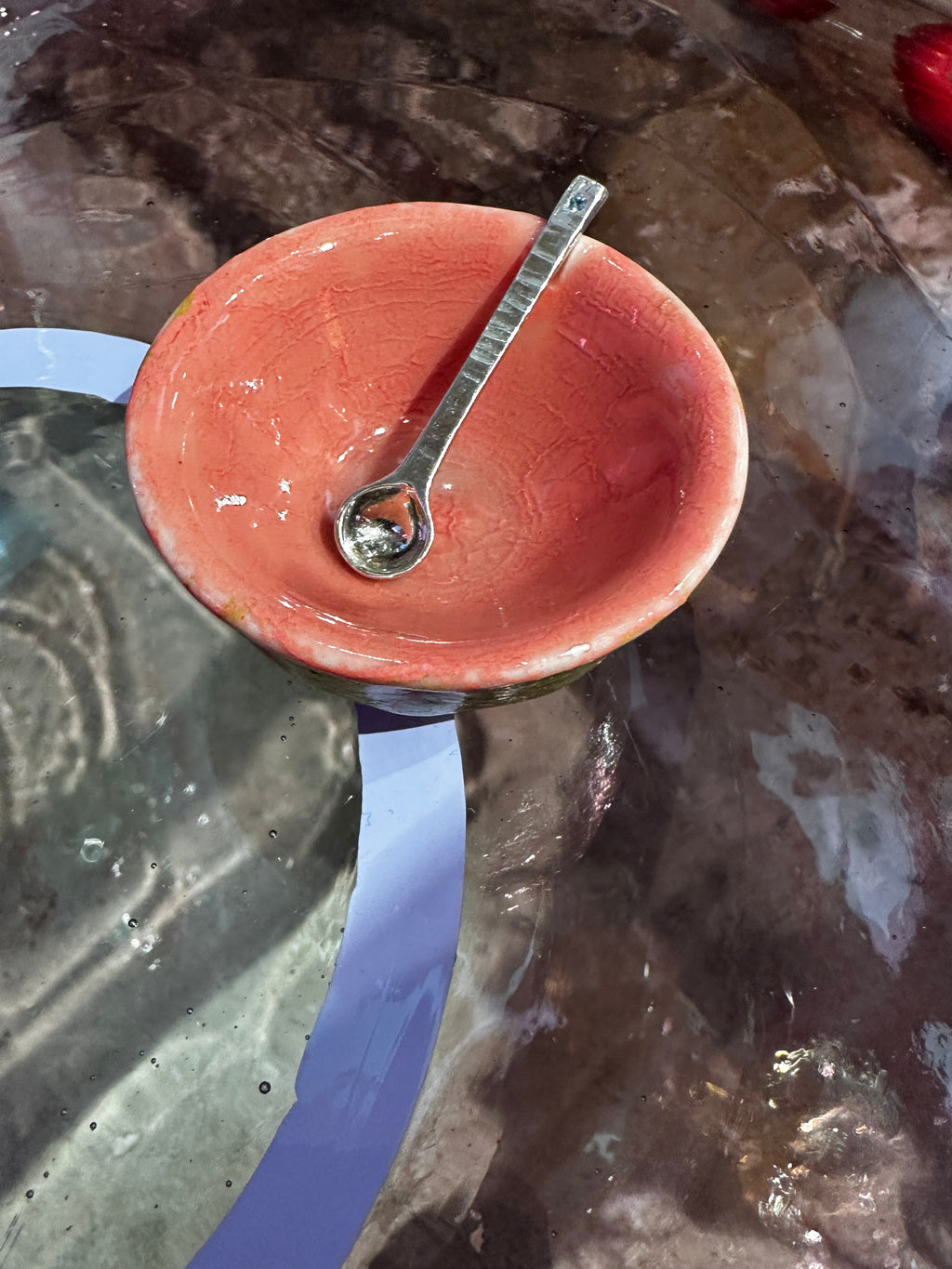 Jewelry for Salt Set, aquamarine, Shala Rothenberg Studio x Lauren Miller Rogen Ceramics